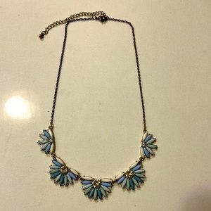 Blues and White Statement Necklace